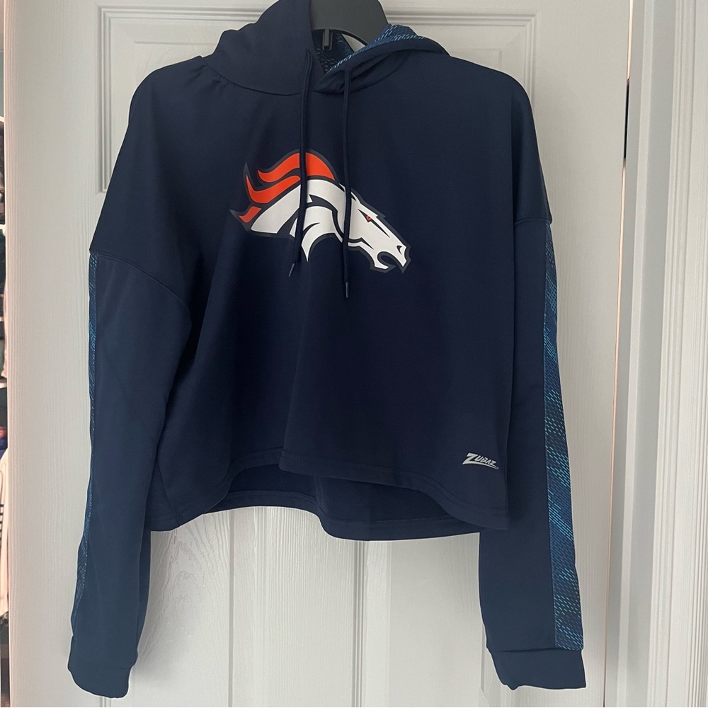 NFL Denver Broncos Cropped Hoodie
